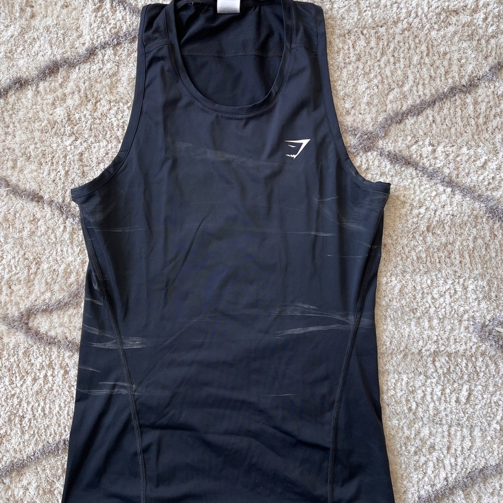 Mens Medium Gym Shark Tank (Grey)
